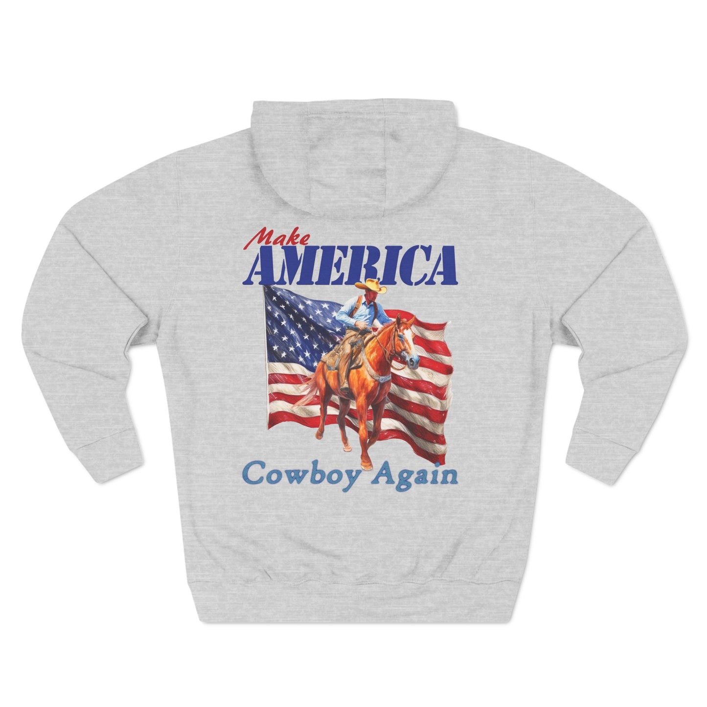 Printif-AI-ed Men's Make America Cowboy Again Hoodie