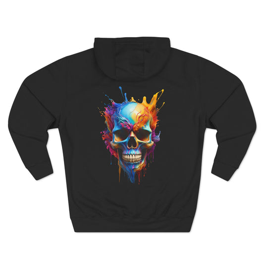 Printif-AI-ed Men's Color Skull Hoodie