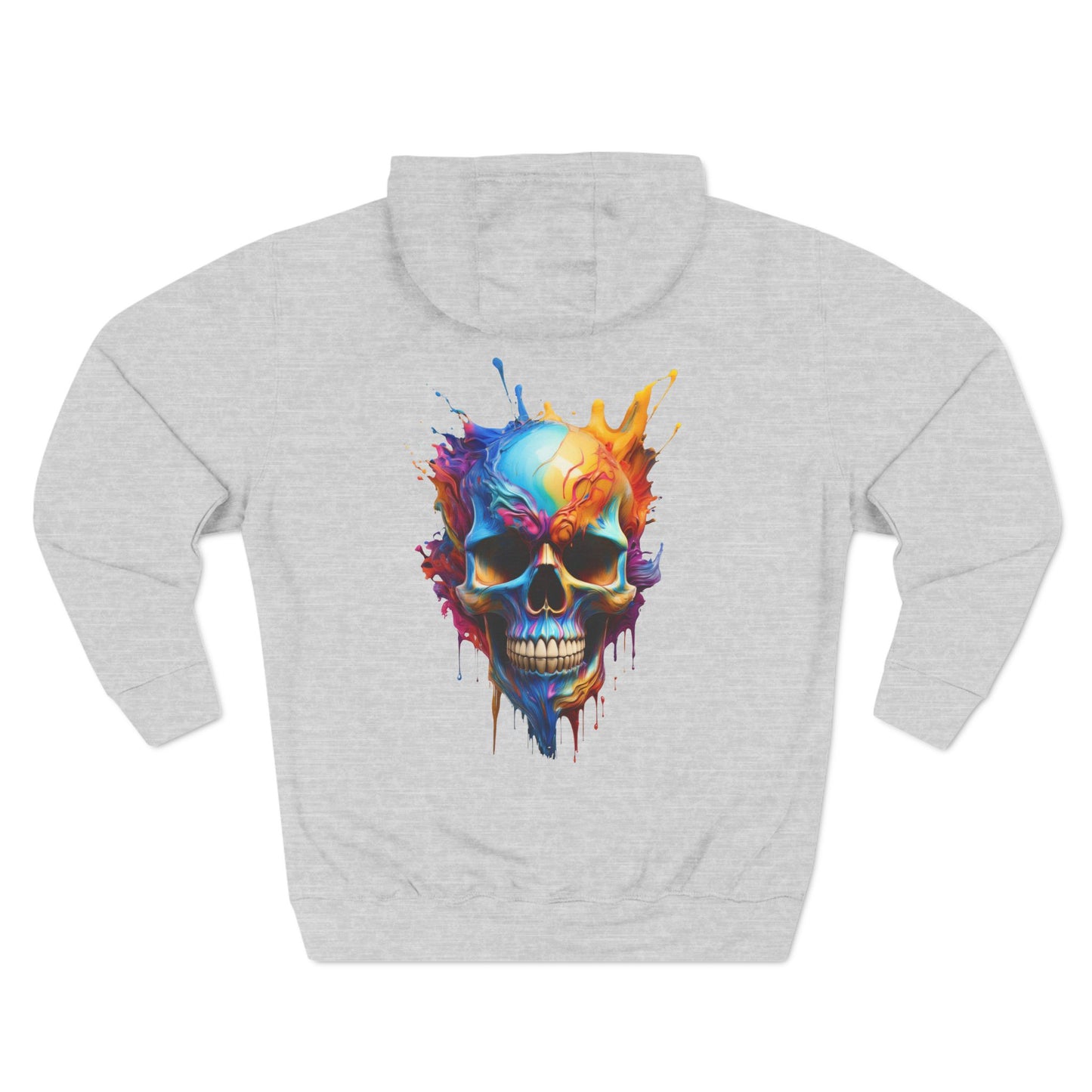 Printif-AI-ed Men's Color Skull Hoodie