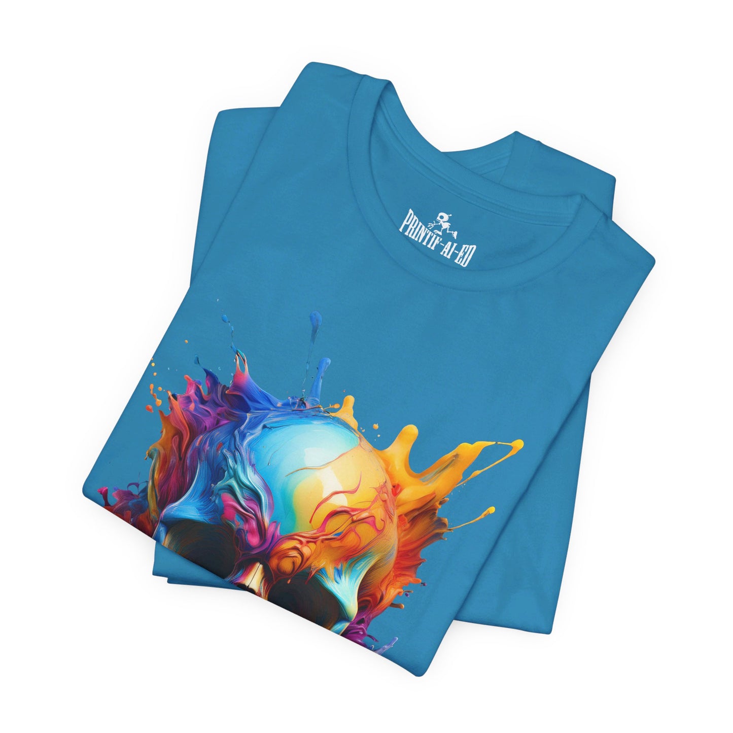 Printif-AI-ed Men's Color Skull Premium Tee