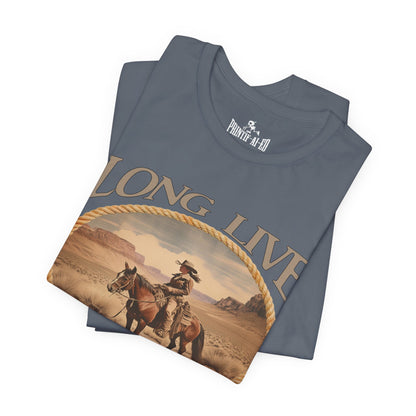 Printif-AI-ed Women's Long Live Cowgirls Premium Tee