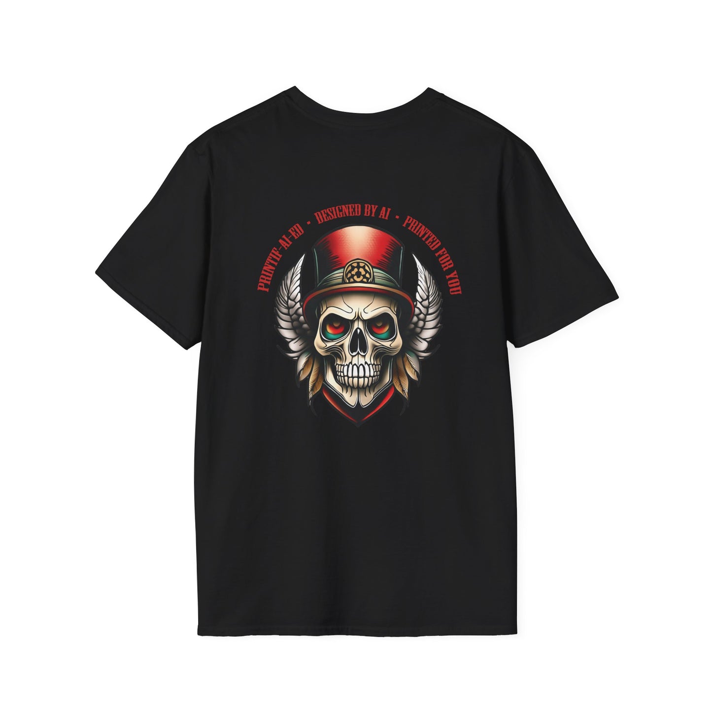 Printif-AI-ed Men's Top Hat Skull Premium Tee