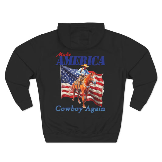 Printif-AI-ed Men's Make America Cowboy Again Hoodie